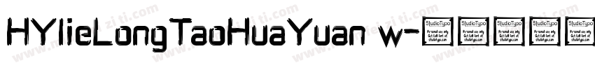 HYlieLongTaoHuaYuan w字体转换